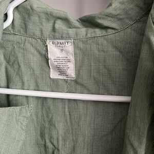 Women’s green button down